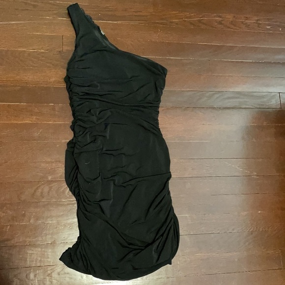 Junior's Deb One Shoulder Beaded Ruched Formal Dress - Homecoming Or Prom - Picture 7 of 11